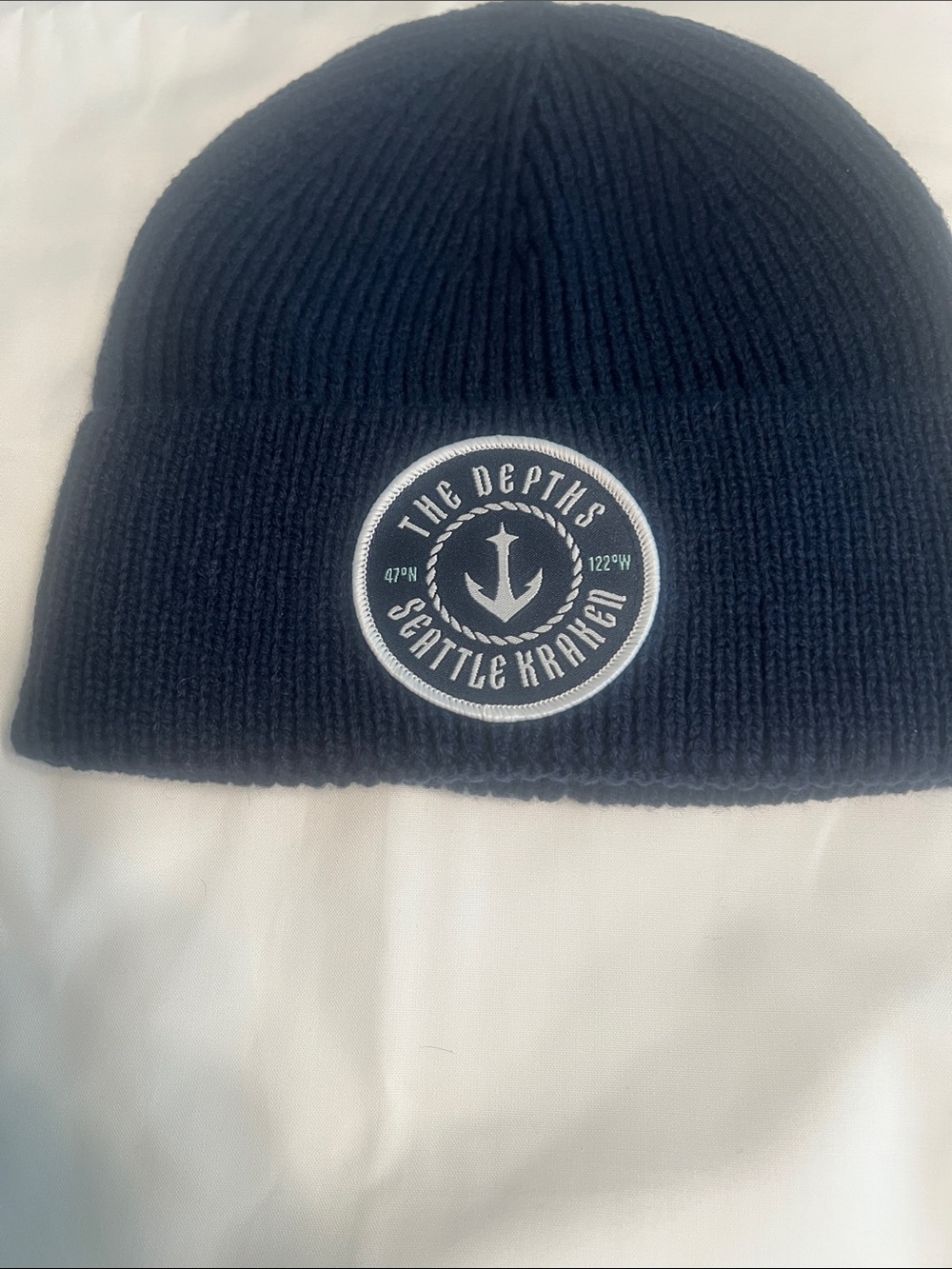 The Depths Navy Knit Beanie